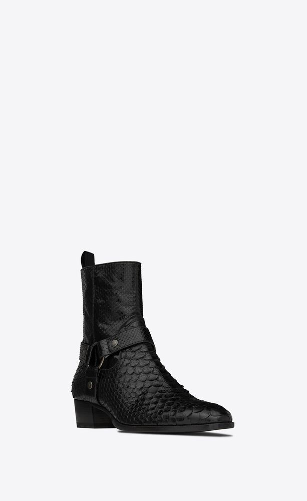 bottines laque noir