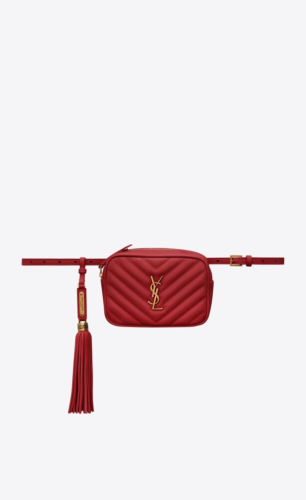 ysl belt bag red