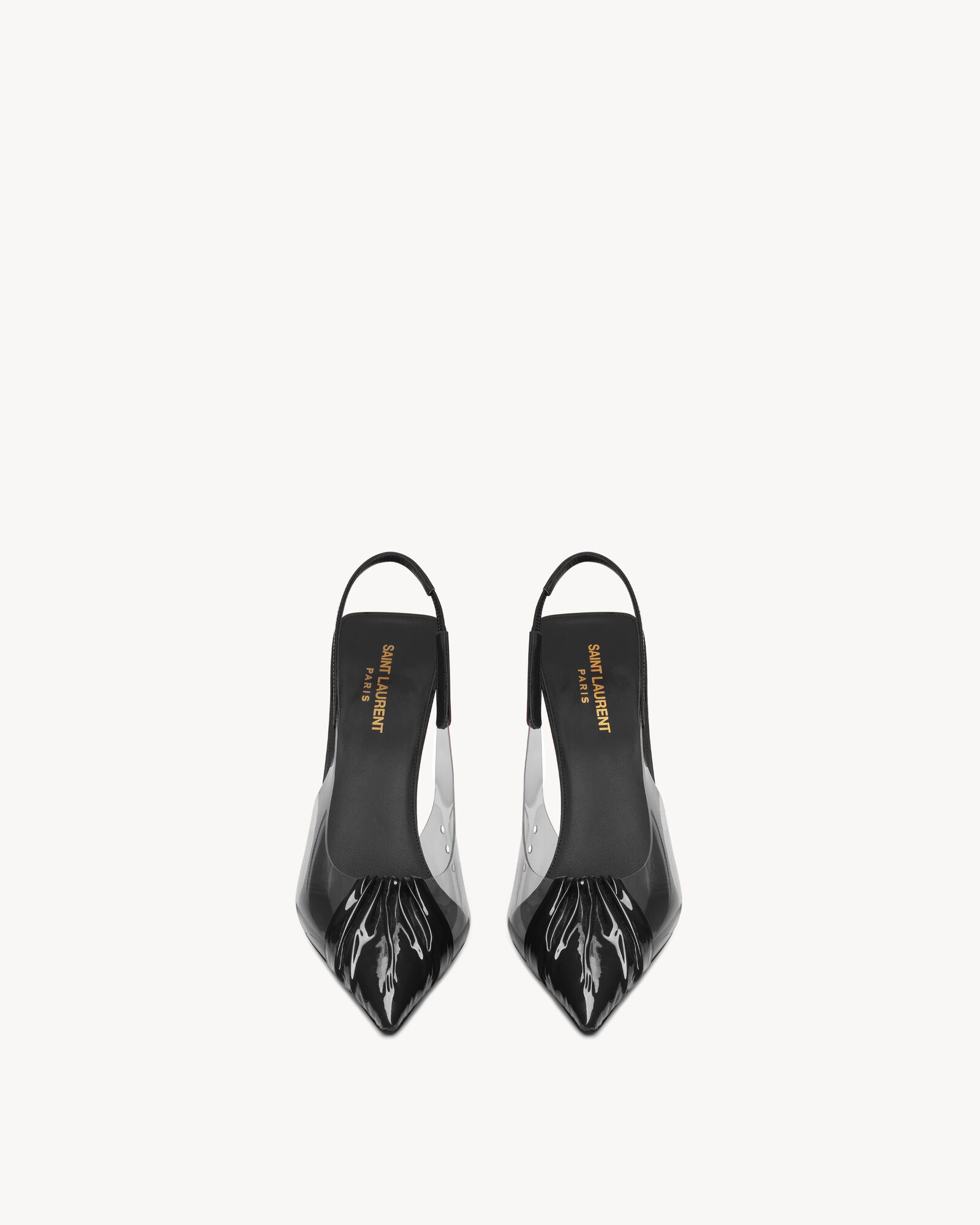 chica slingback pumps in tpu and patent leather
