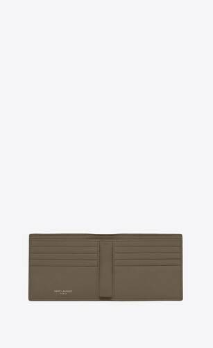 tiny cassandre east/west wallet in grained leather