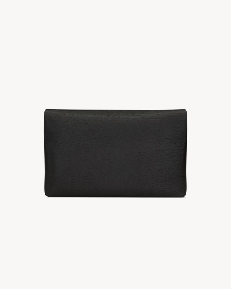 CASSANDRE grande pochette enveloppe en cuir d’agneau