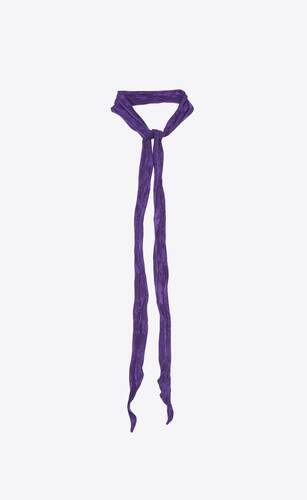 narrow lavallière scarf in silk jacquard