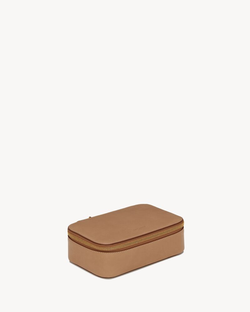Boîte à bijoux en cuir