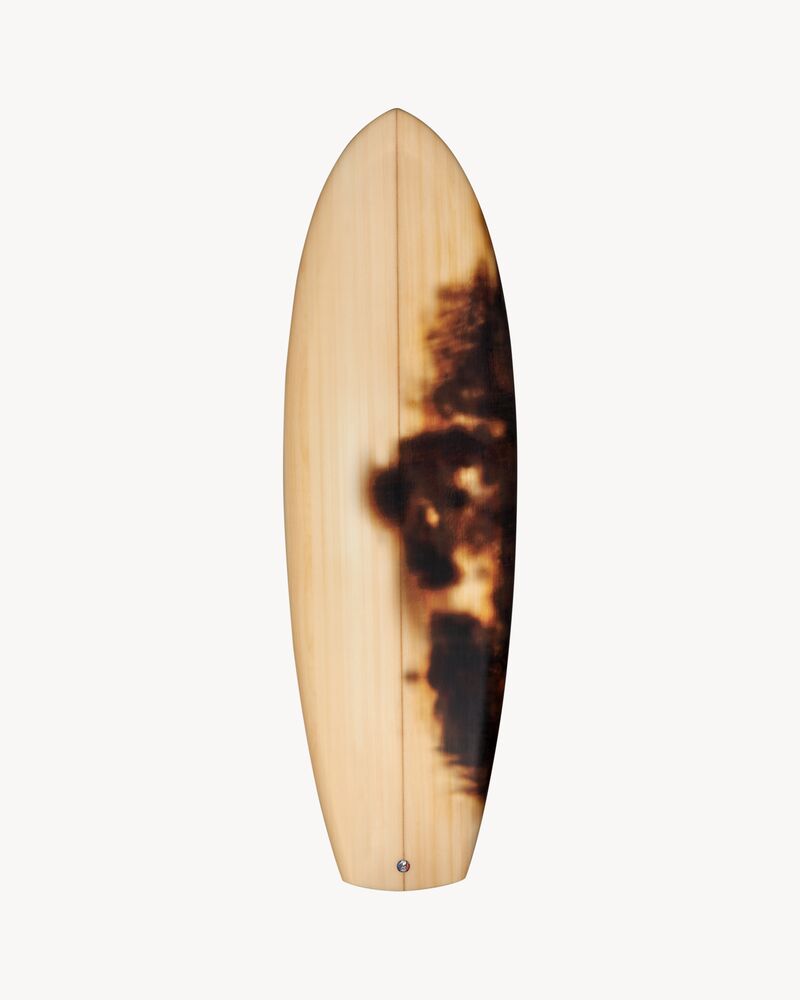UWL Saint Laurent Burnt wood effect surfboard