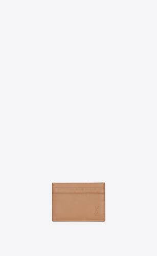 cassandre shadow saint laurent card case in smooth leather
