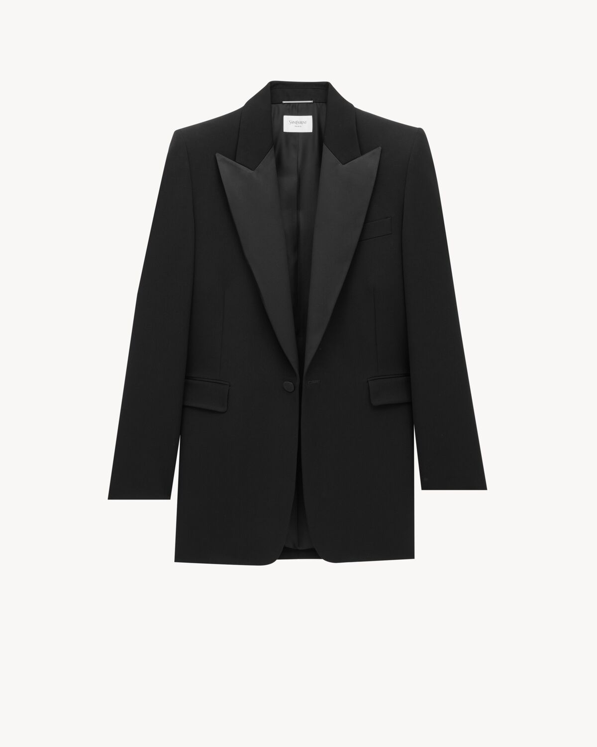 tuxedo jacket in grain de poudre