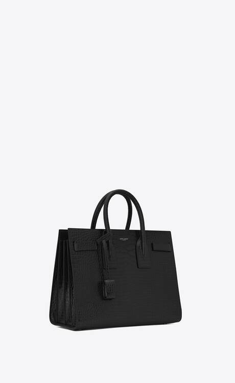 Classic sac de jour small in embossed crocodile shiny leather | Saint ...