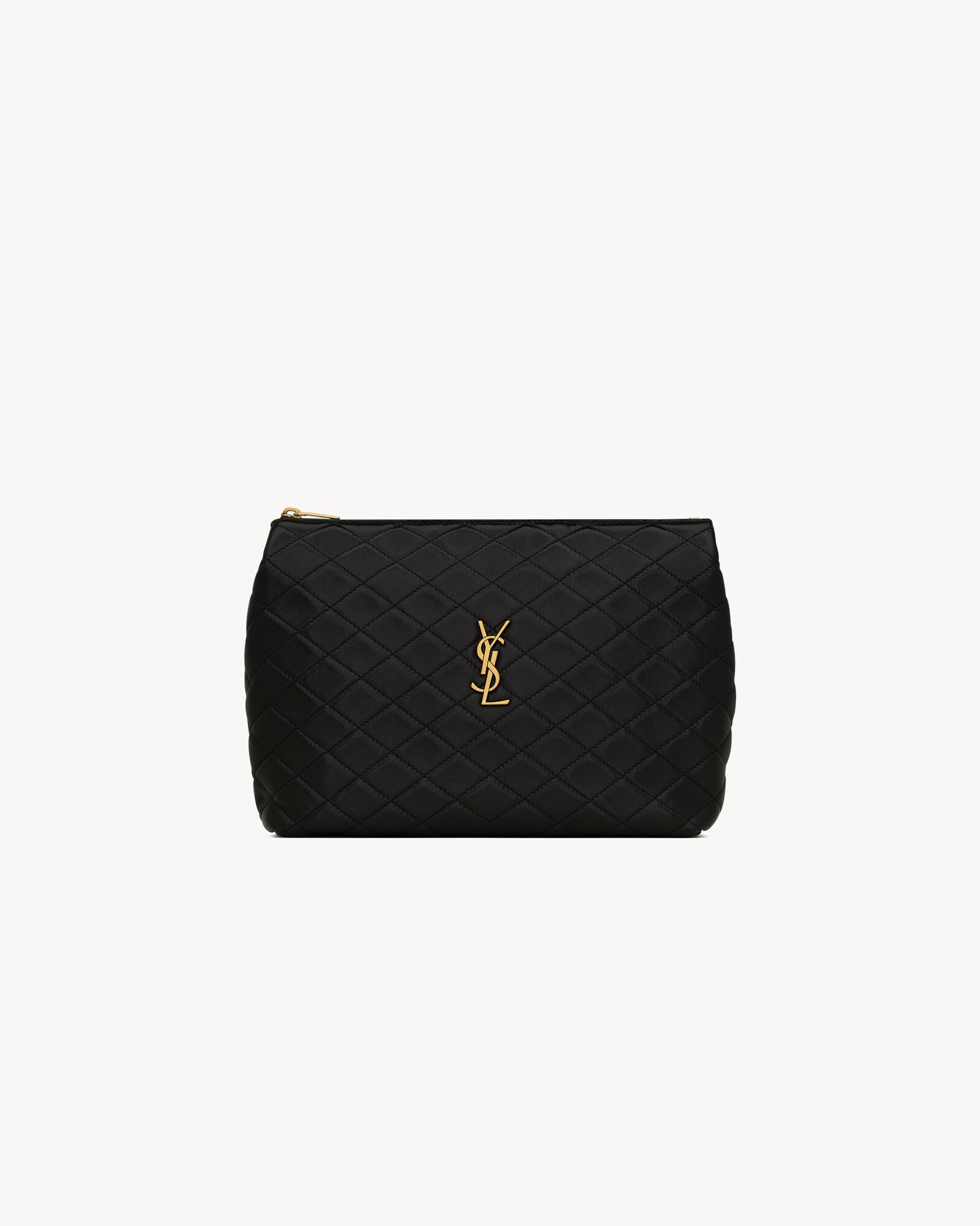 Ysl makeup bag black sale