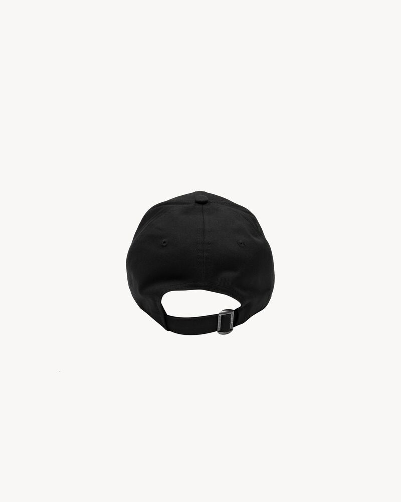 YSL Saint Laurent New Era Collaboration Cap Black 9FORTY Italy Cotton 100%