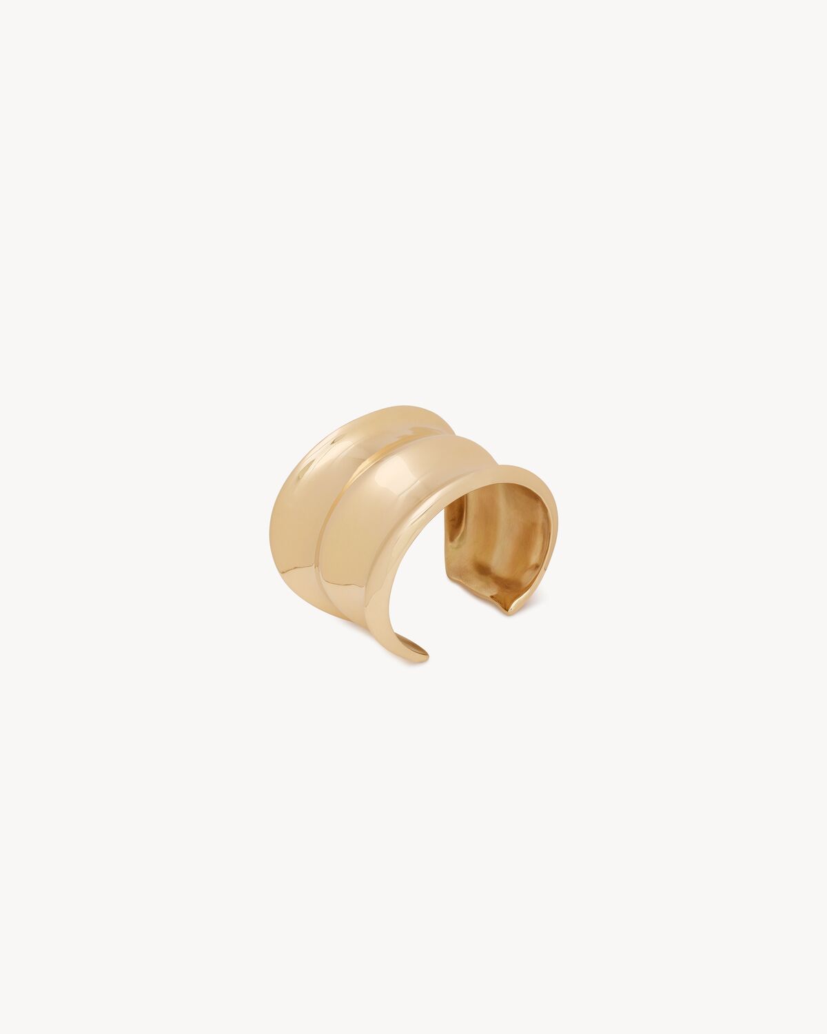 bamboo cuff in 18k yellow gold