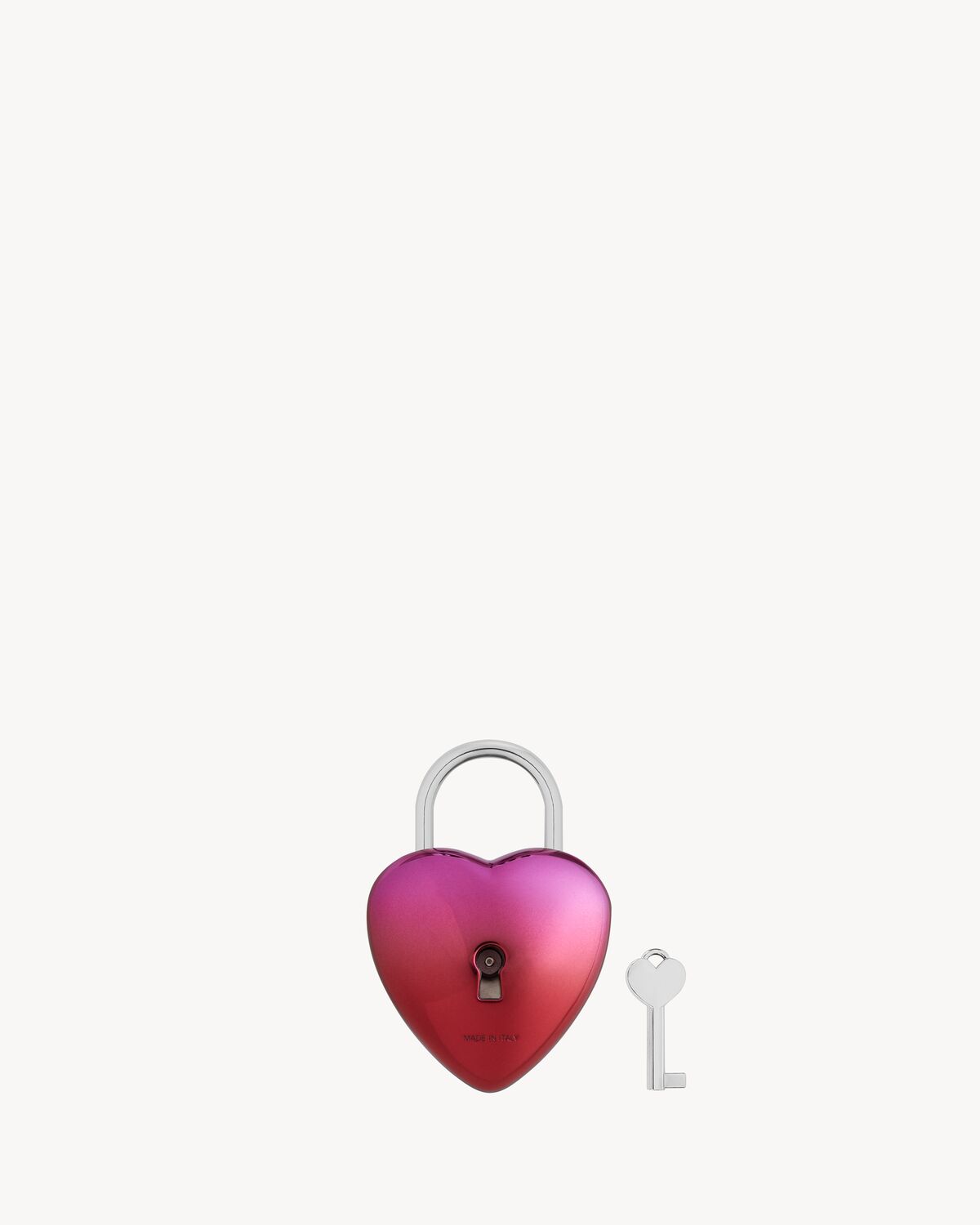 gradient heart-shaped 3d padlock