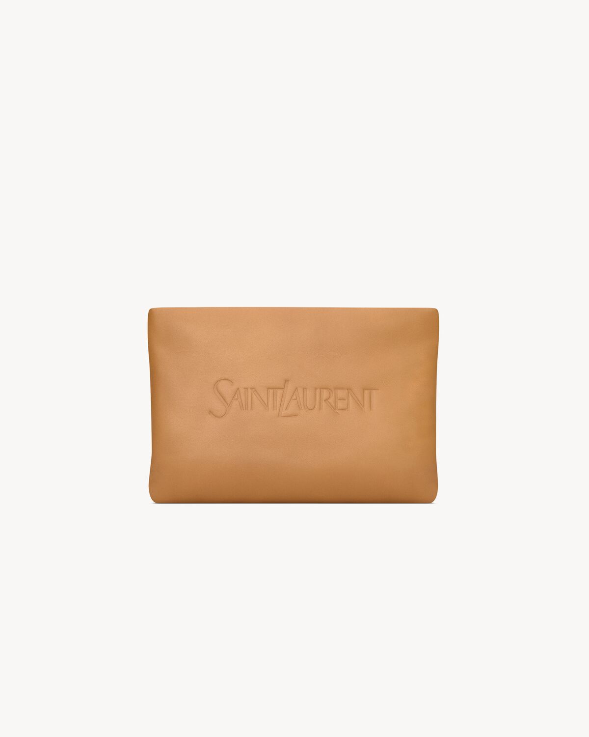 saint laurent small pouch in leather