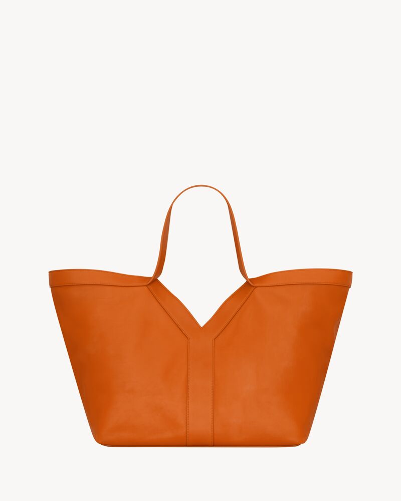 Y tote in leather