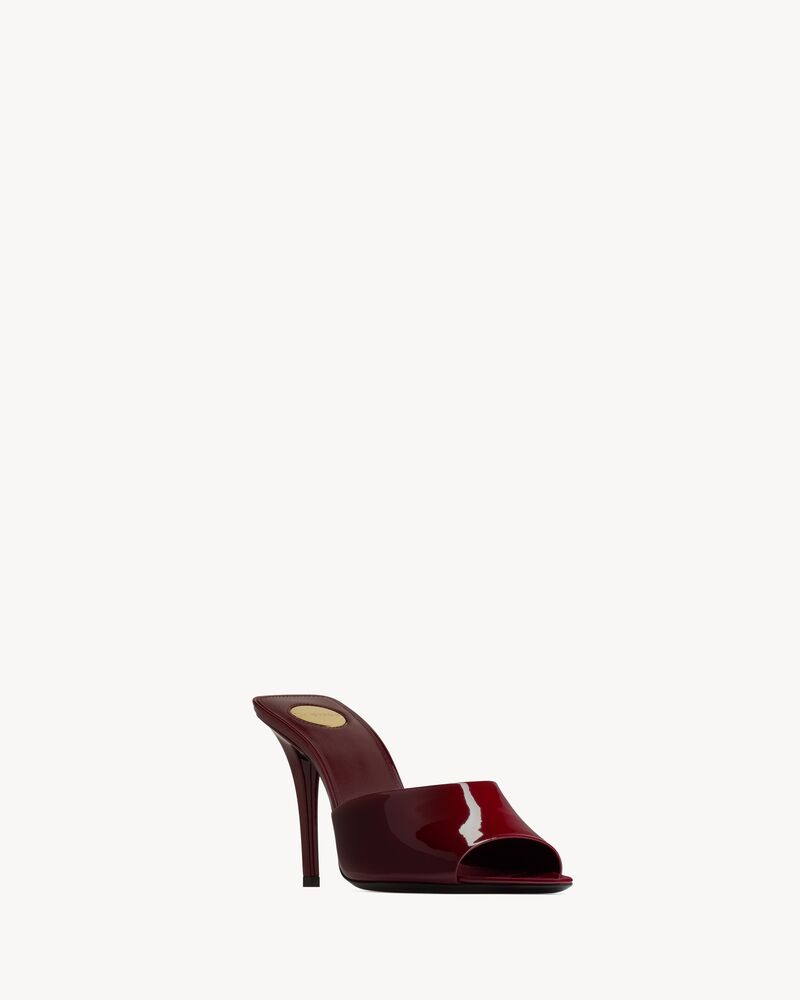 ROMY mules in patent leather