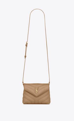 loulou toy strap bag in matelassé  "y" leather
