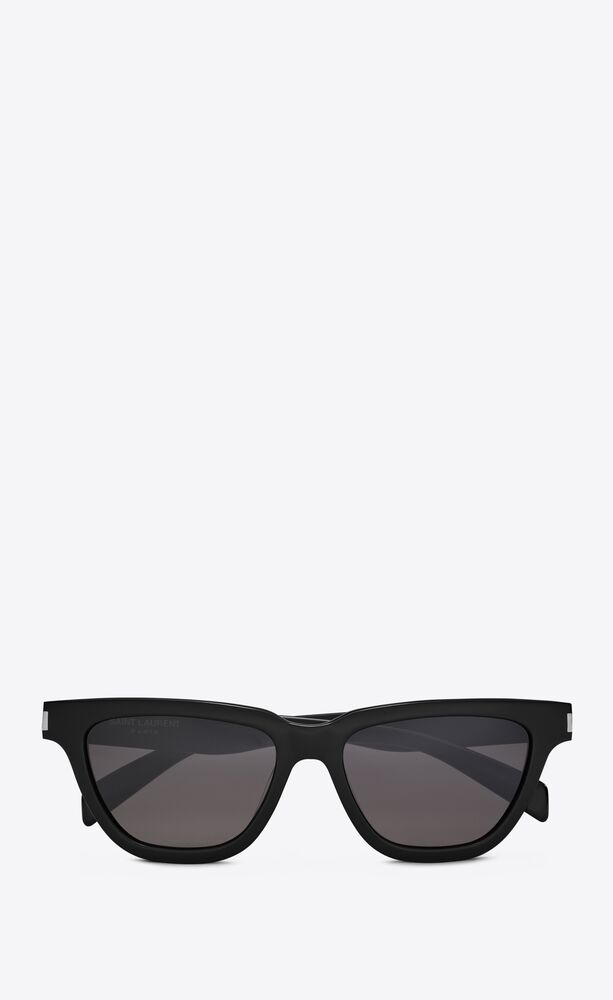 Saint Laurent Leder Transparente Sonnenbrille mit Acetat in Schwarz für Herren Herren Accessoires Sonnenbrillen 