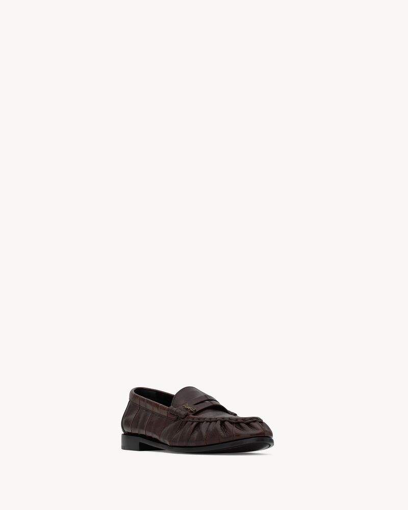 LE LOAFER supple mocassins en cuir d’anguille