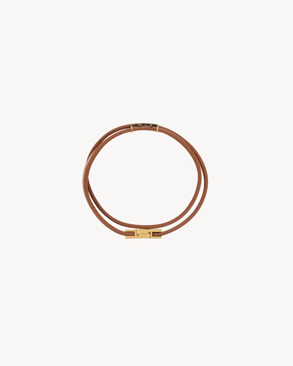 cassandre double-wrap bracelet in leather