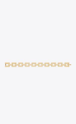 rectangular link vintage chain bracelet in metal