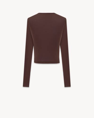 cropped top in jersey