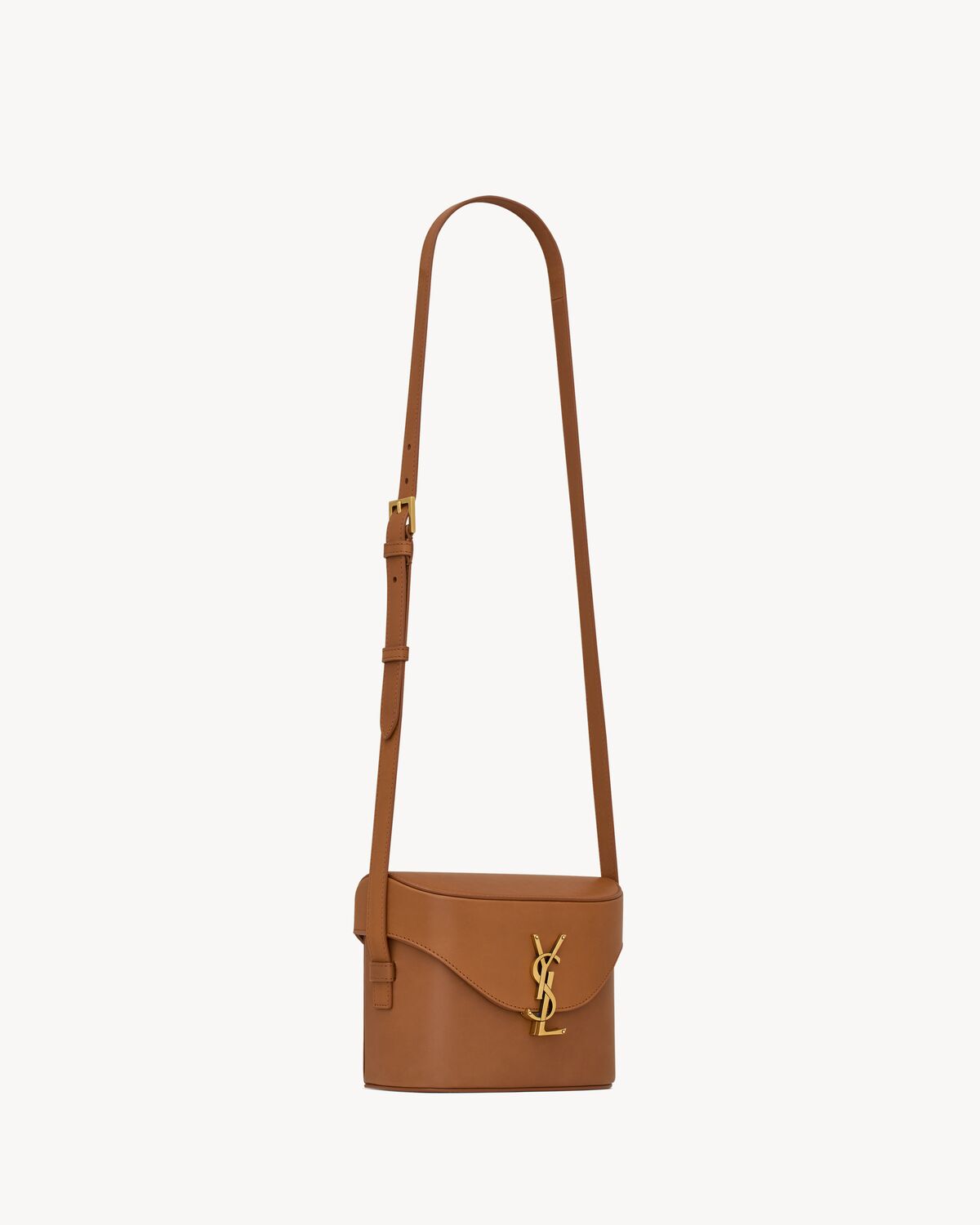 Bolso box June de piel lisa