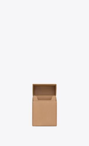 saint laurent paris cigarette box in vegetable-tanned leather
