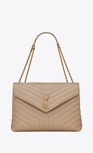 LARGE LOULOU IN QUILTED LEATHER, Saint Laurent