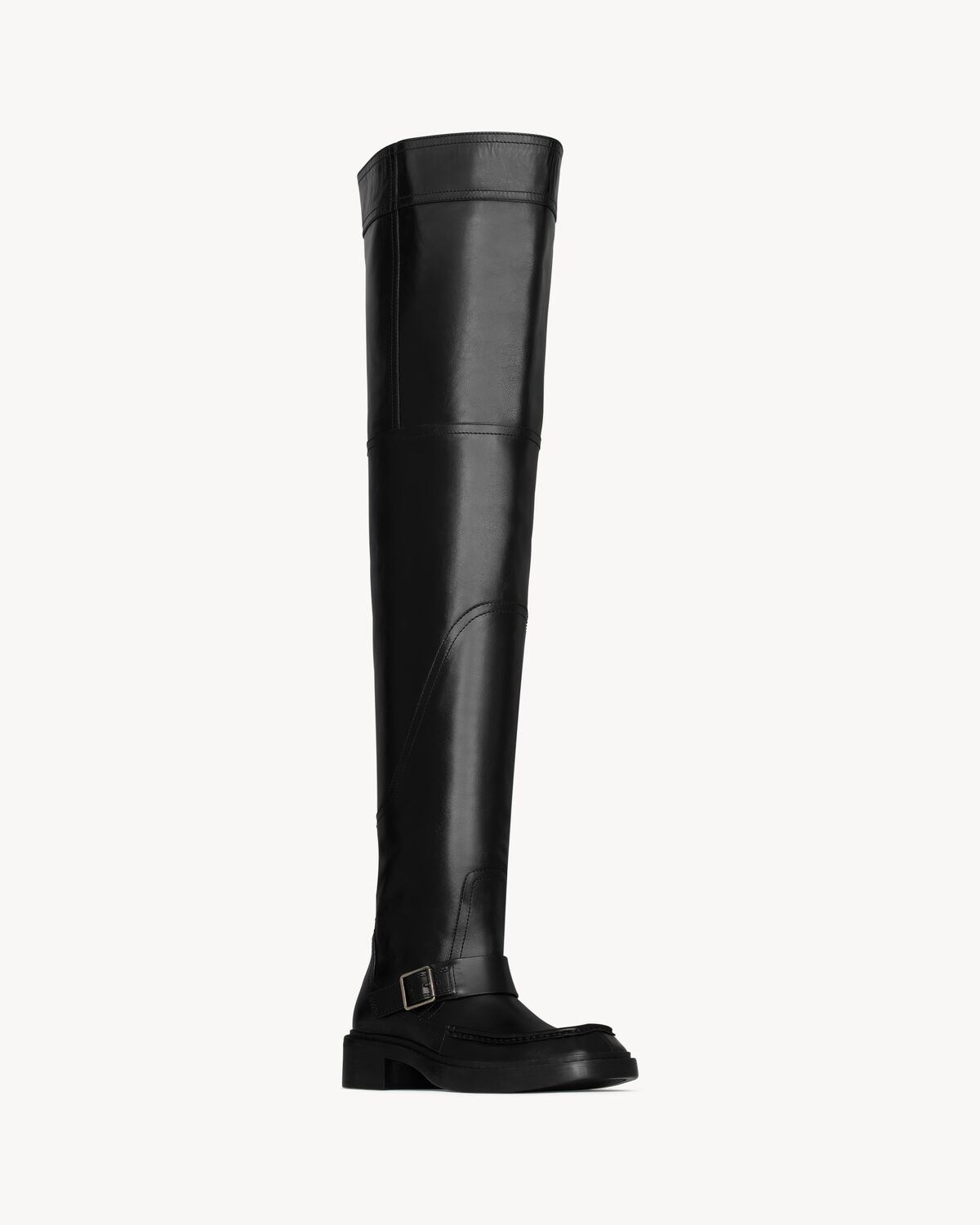 botas por encima de la rodilla joe de piel lisa