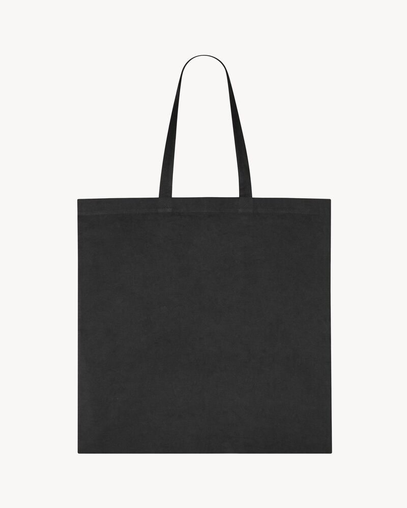 OVERSIZED SAINT LAURENT TOTEBAG IN BRUSHED COTTON