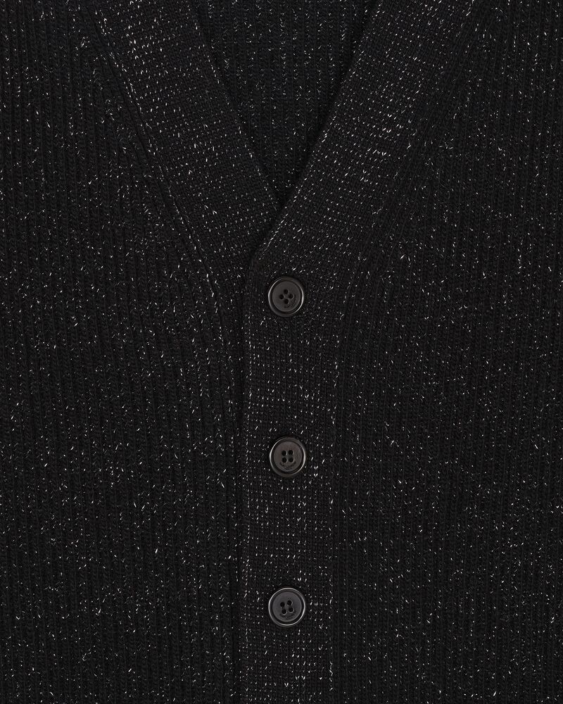 Cardigan in lurex ribbed wool and cashmere | Saint Laurent | YSL.com