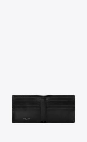 SAINT LAURENT - Leather Billfold Wallet - Men - Black for Men