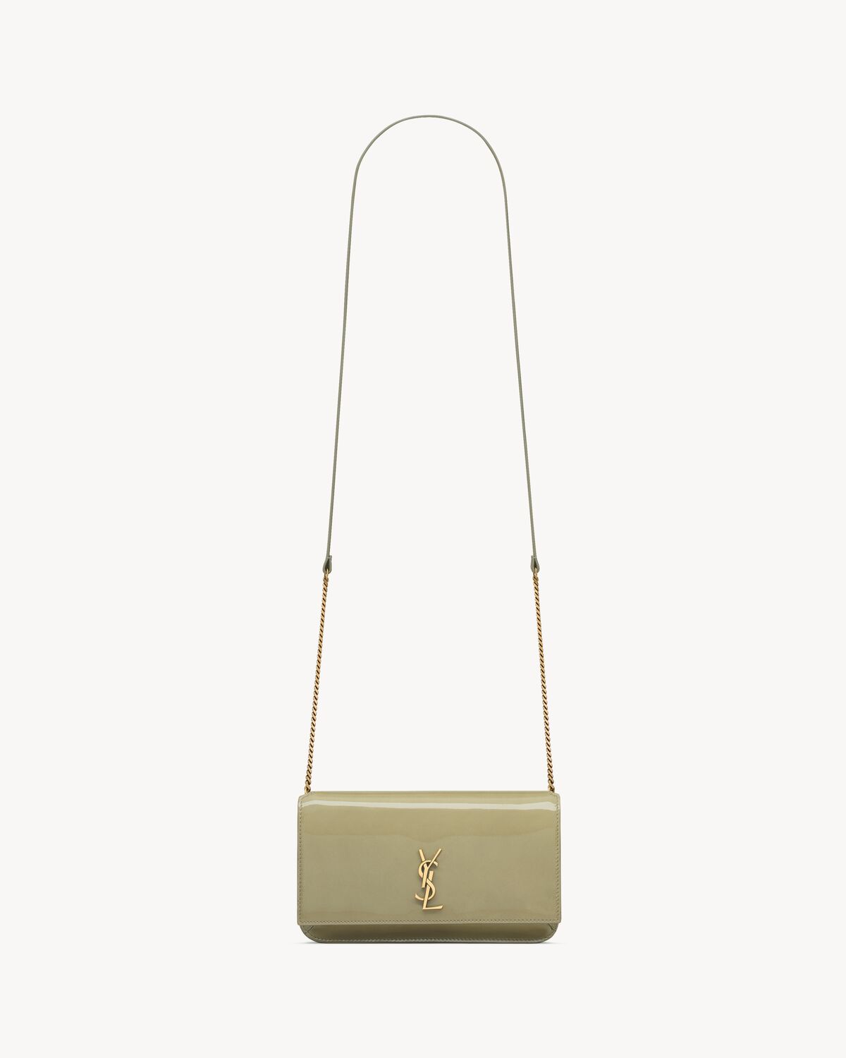 CASSANDRE phone holder in patent leather Saint Laurent YSL