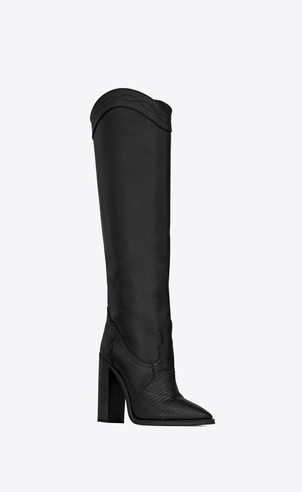 saint laurent kate knee high boots