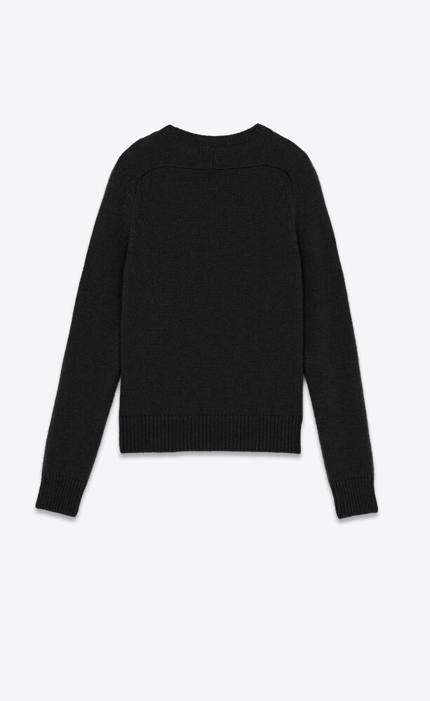 Destroyed knit sweater | Saint Laurent | YSL.com