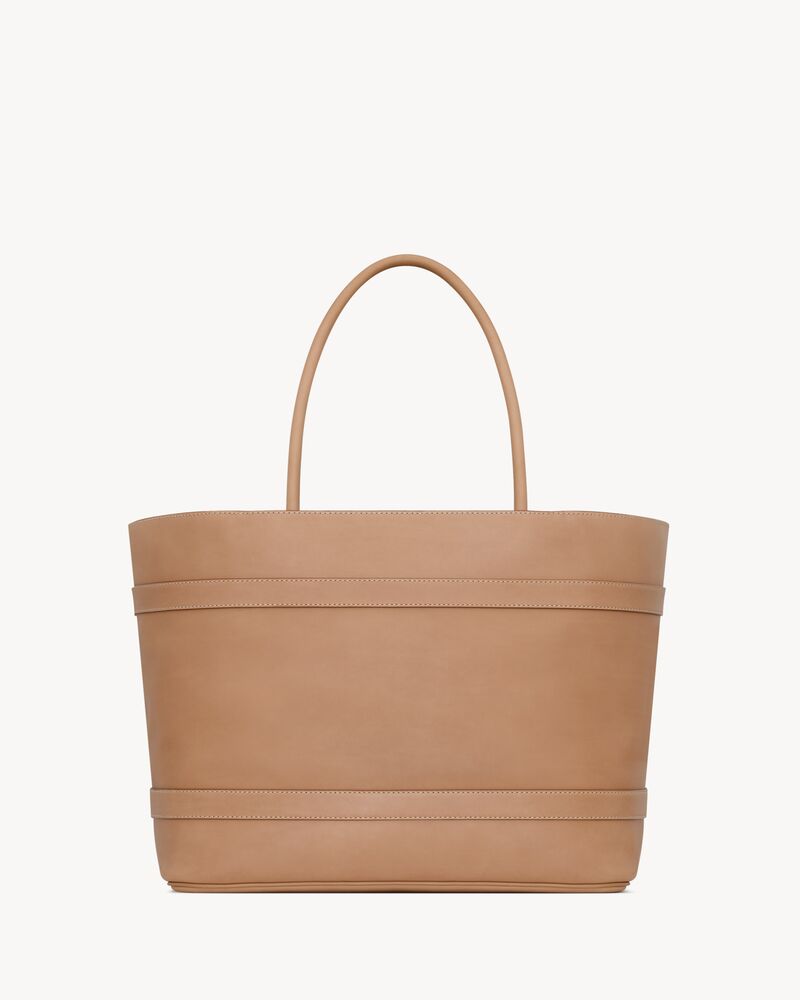 rive gauche tote bag in vegetable-tanned leather