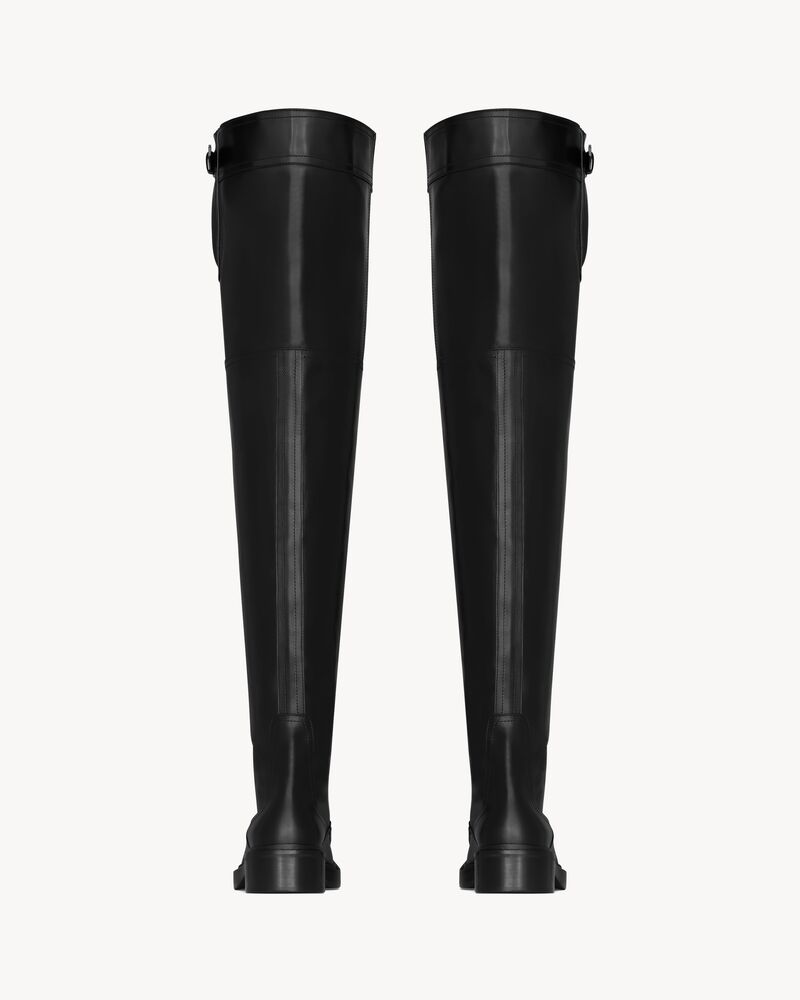 Botas por encima de la rodilla Joe de piel lisa
