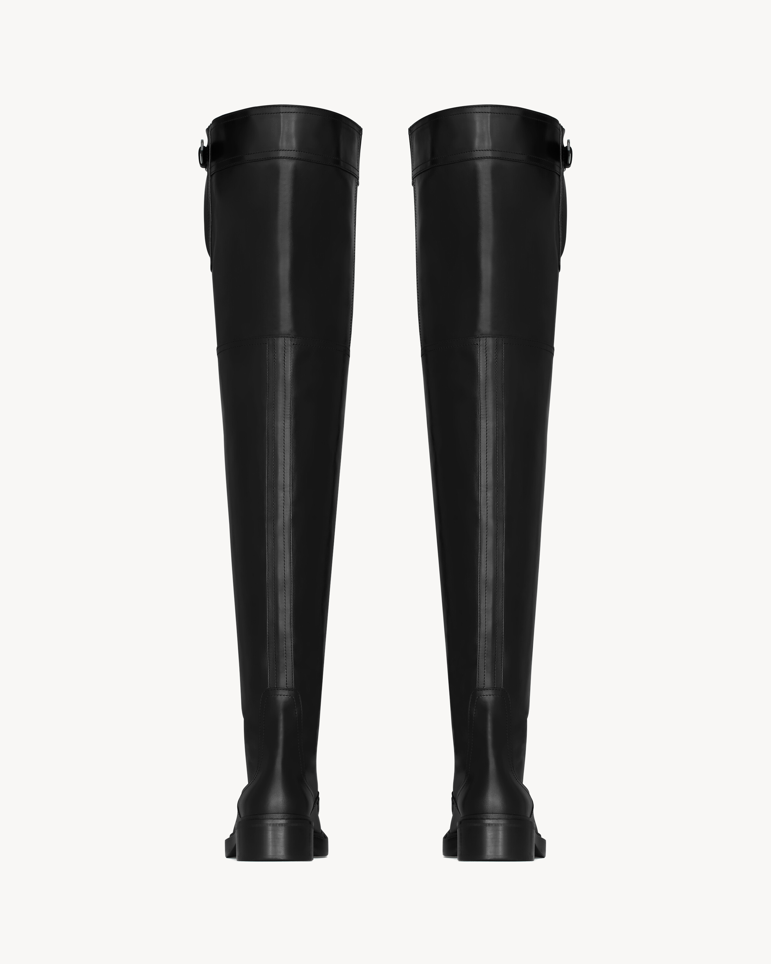 JOE over-the-knee boots in smooth leather