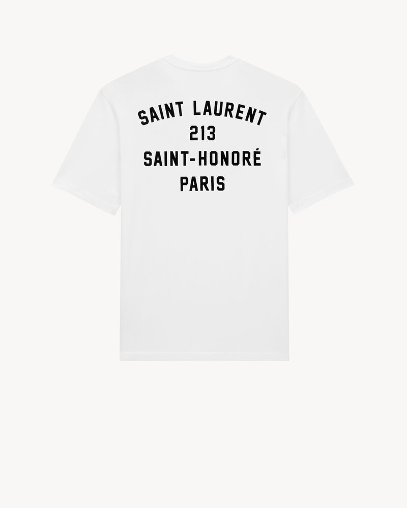 SAINT LAURENT PARIS ADDRESS T-SHIRT