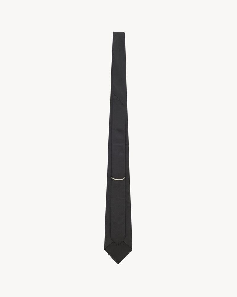 wide tie in striped silk jacquard