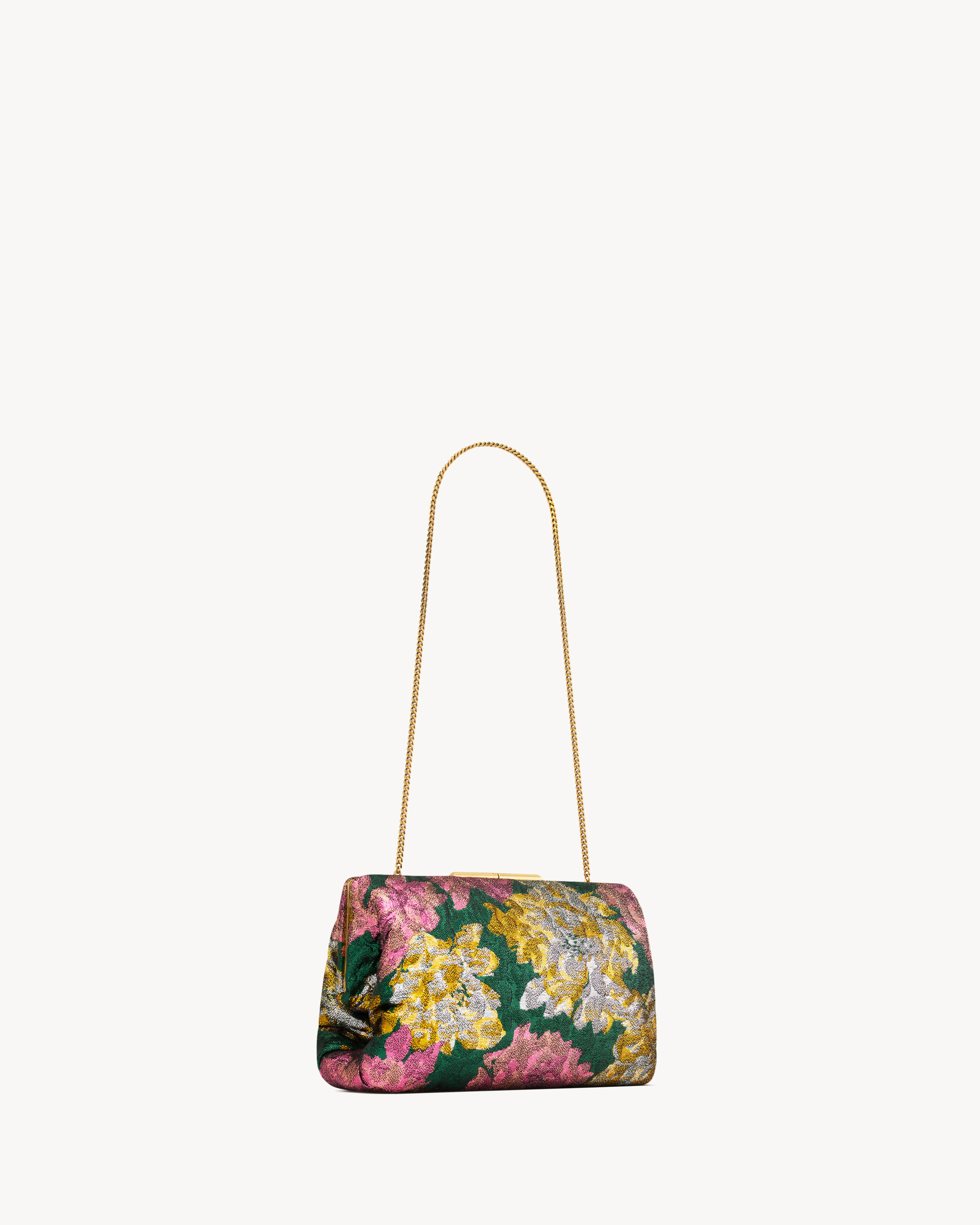 SAINT LAURENT CLUTCH small in brocade
