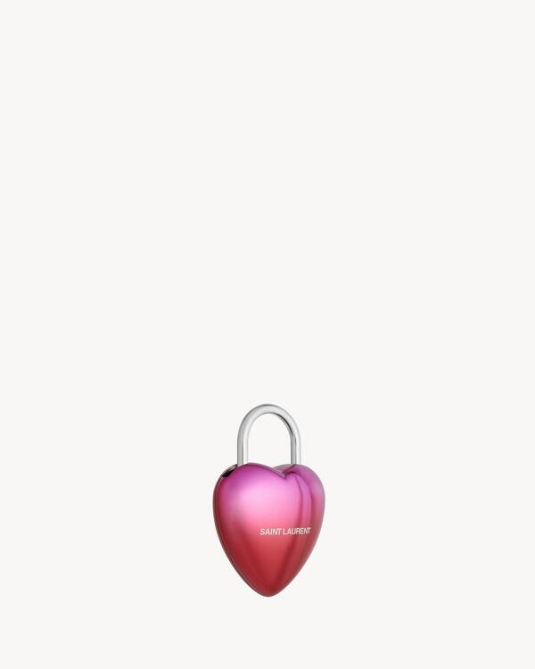 Gradient Heart-Shaped 3D Padlock