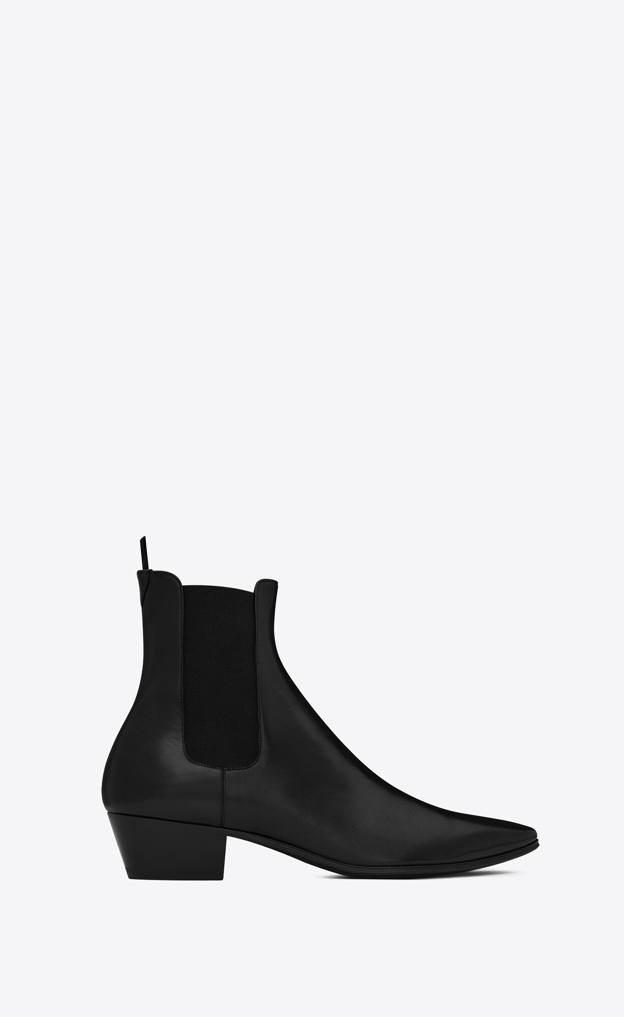 ysl black leather chelsea boots