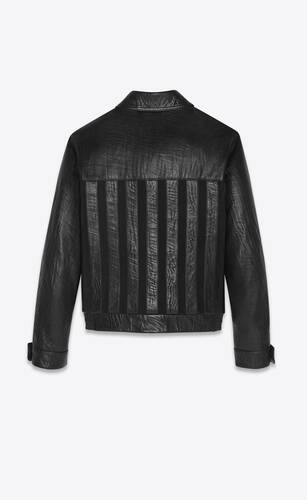 saint laurent lambskin denim jacket