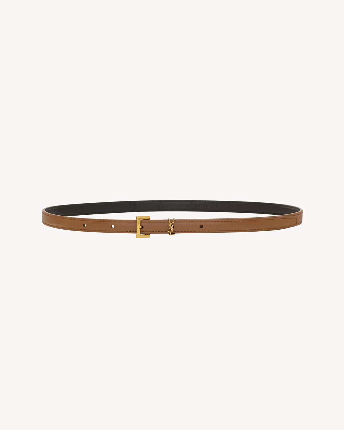 CASSANDRE extra thin belt in smooth leather | Saint Laurent | YSL.com