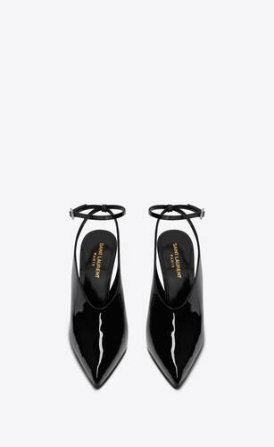 pulp slingback pumps in patent leather