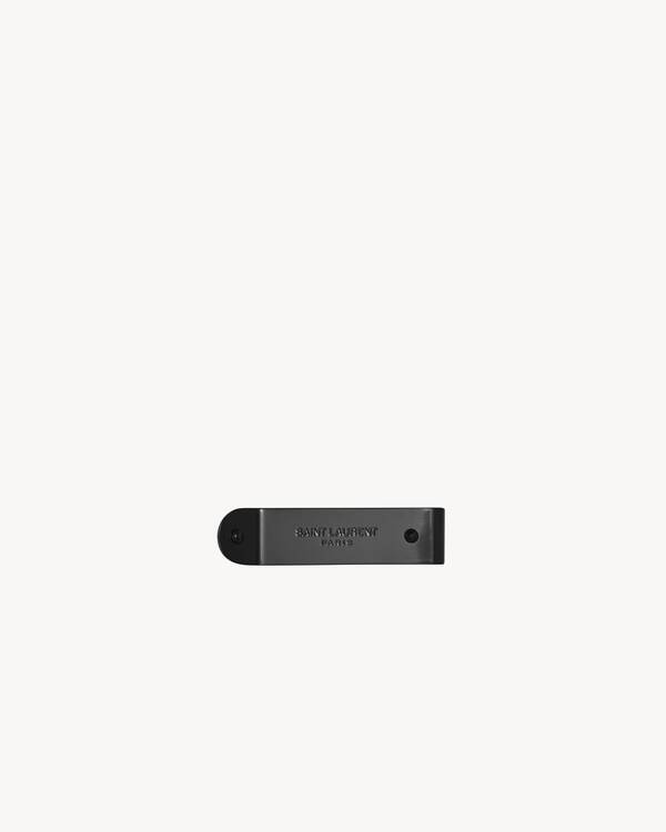 Saint Laurent ID Money Clip Metal Black | eBay