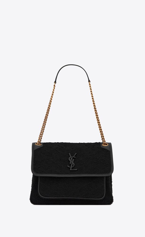 tweed ysl bag