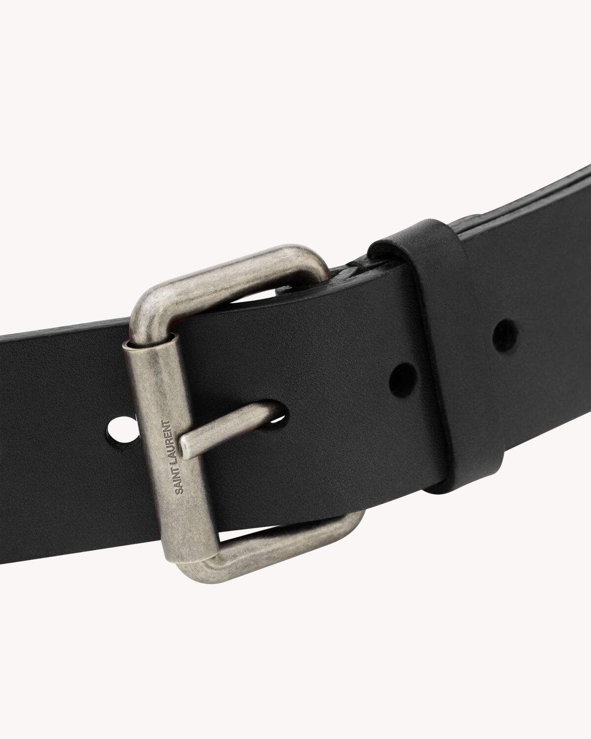 생로랑 가죽 오토바이 벨트 801687CZ10D1000