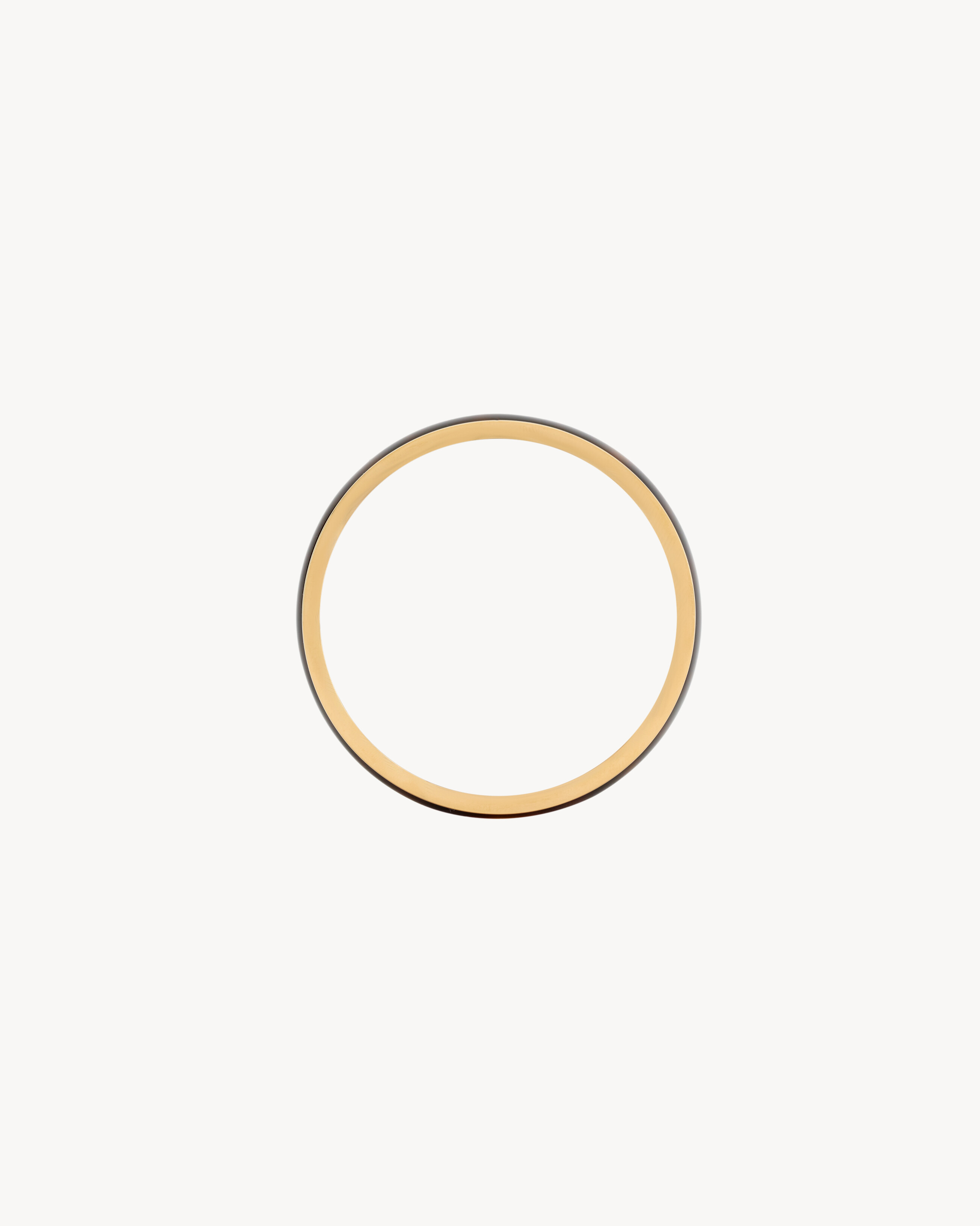 TORTOISESHELL BANGLE IN RESIN AND METAL