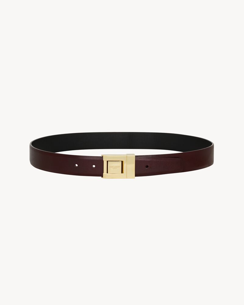CEINTURE LA 76 EN CUIR lisse